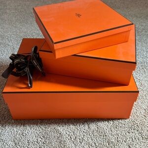 Hermès Signature Orange Box Trio